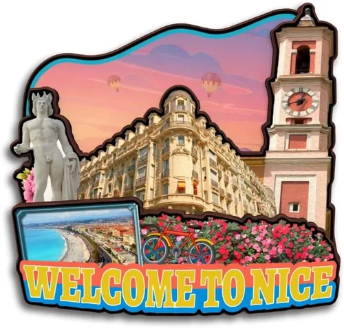 Miniatura 19 de Toulon Provence-Alpes-Cote d'Azur Francia - Imán para nevera Colección de madera 3D Madera hecha a mano recuerdos de la ciudad de viaje, imán