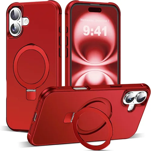 Miniatura 61 de SKYLMW – Funda compatible con iPhone 12 Pro Max y iPhone 13 Pro Max con soporte magnético invisible tipo anillo, fundas translúcidas para teléfonos