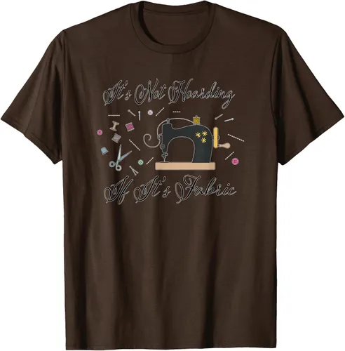 Miniatura 7 de It's Not Hoarding If Its - Camiseta de costura para acolchado, Blanco, S