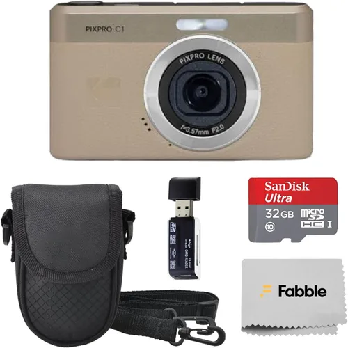 Miniatura 8 de Kodak PIXPRO C1 - Cámara digital compacta (negro) con tarjeta microSDHC de 32 GB, funda protectora para cámara, lector de tarjetas USB de alta