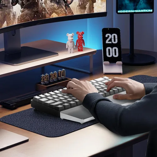Miniatura 7 de Reposamuñecas acrílico para teclado profesional - Teclado compacto 60% - Teclados mecánicos Reposamanos ergonómico para teclado de computadora, base