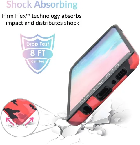 Miniatura 4 de Velvet Caviar - Funda compatible con Galaxy S10 Camuflaje rojo