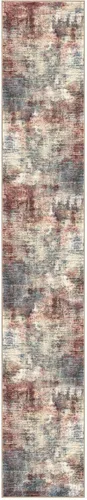 Miniatura 450 de IOHOUZE Alfombra abstracta lavable de 3 x 12 pies para pasillos, antideslizante para cocina, camino de entrada de lana sintética para interiores