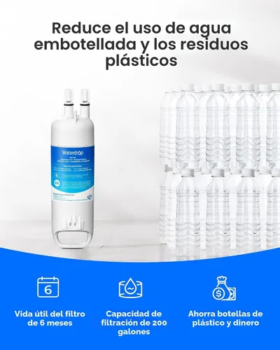 Miniatura 9 de Waterdrop EDR1RXD1 Reemplazo para filtro Everydrop® 1, W10295370A, EDR1RXD1B, P8RFWB2L, P4RFWB, Kenmore® 46-9081, 46-9930, WD-F38 Filtro de agua