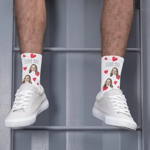 Miniatura 6 de Calcetines con fotos personalizados actualizados con caras - Imprime tu imagen, foto - Regalos divertidos personalizados para hombres y mujeres
