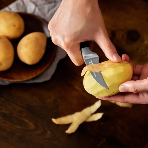 Miniatura 5 de OAKSWARE Cuchillo de pelar con pico de pájaro, cuchillos de pelar de 2.75 pulgadas de acero inoxidable alemán pequeños cuchillos curvados