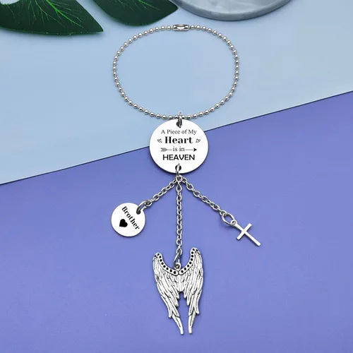Miniatura 2 de Regalos conmemorativos para hermanos para mujeres y hombres, accesorios para colgar en el automóvil, regalo de condolencias, regalos conmemorativos