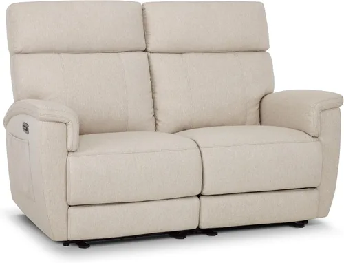 MCombo Sofá reclinable eléctrico de gravedad cero de 60.2 pulgadas con masaje y calefacción doble, reposacabezas ajustable, puerto USB y tipo C para