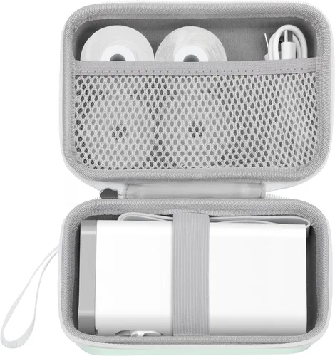 Estuche de impresora de etiquetas compatible con la máquina de etiquetas TYPONOS P21, compatible con la mayoría de las mini impresoras de etiquetas,