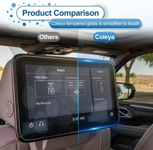 Miniatura 6 de Paquete de 2 protectores de pantalla Coleya Tahoe 2021-2026 para Chevrolet Tahoe (Z71/RST/Premier/High Country)