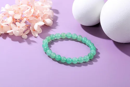 Miniatura 44 de Jovivi Pulsera elástica de cuentas redondas semipreciosas naturales – 0.315 pulgadas hecha a mano con cuentas de piedras preciosas curativas
