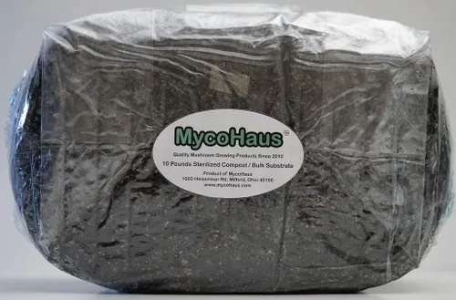 Miniatura 7 de MycoHaus Compost para cultivo de hongos Sustrato esterilizado para hongos Suelo orgánico de hongos Suministros de cultivo para el hogar 10