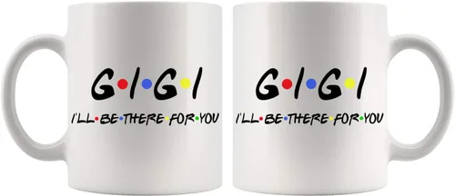 Miniatura 2 de Gigi - Taza de café con texto en inglés «Gigi I'll Be There For You» – Taza de café personalizada – Taza de café personalizada – Taza de amigos