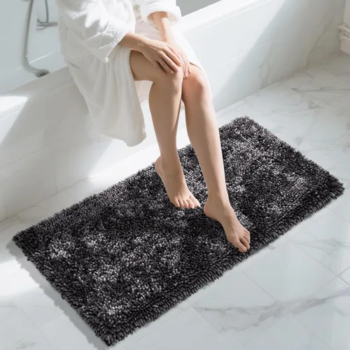 Miniatura 84 de Yimobra - Alfombra grande para baño antideslizante de 36x24 pulgadas, extra gruesa y suave, absorbente de felpilla, alfombras de baño lavables a