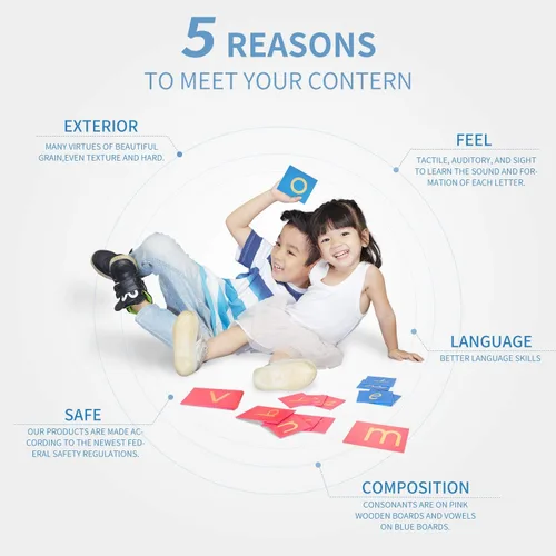 Miniatura 6 de MONTESSORI OUTLET letras de papel de lija en estuche inferior