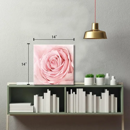 Miniatura 6 de Lienzo de primer plano con rosas rosadas, arte de pared rosa rubor, decoración de baño, luz estética, decoración de dormitorio, obras de arte