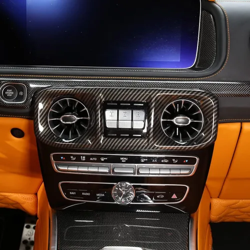 Miniatura 2 de Marco de ventilación frontal para Mercedes Benz Clase G (2019-2020), consolas centrales, salida de viento de aire acondicionado, tablero de ABS