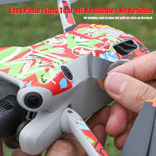 Miniatura 4 de Mavic Mini4 Pro Skin Wrap para DJI Mini 4 Pro Cámara Drone Cuerpo Brazos RC2 Control Remoto Conjunto completo Adhesivo Adhesivo a prueba de arañazos