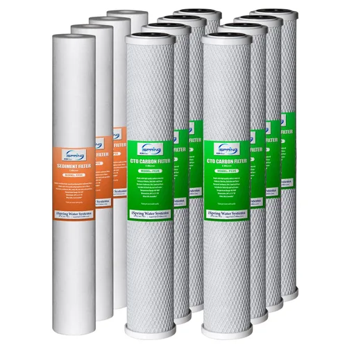 Miniatura 12 de iSpring Sistema de filtro de agua para toda la casa, altamente reduce hasta un 99% de cloro, sedimento, sabor, olor, sistema de filtración de agua