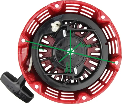 Miniatura 2 de FDJ GX160 Arrancador de retroceso con cordón de arranque para Honda GX160, GX200 (varilla de acero con garras) 28400-ZH8-013YA