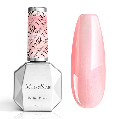 Miniatura 27 de MelodySusie Esmalte de uñas de gel grueso color rosa nude, 0.5 fl oz removible con remojo UV LED Funny Bunny esmalte de gel rosa, regalo de Navidad