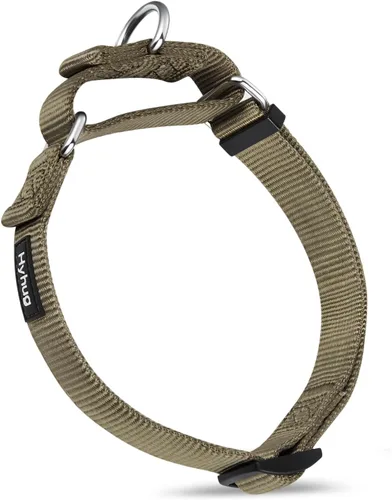 Miniatura 21 de Collar Hyhug Pets de nailon resistente, cómodo y seguro, para entrenamiento profesional, martingala, uso diario, para caminar, antiescape, para Azul
