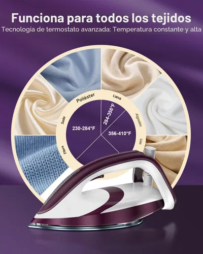Miniatura 5 de Martisan Plancha generadora de vapor para ropa, estación de vapor LED, potencia de 1800 W, presión máxima de 8 bares, tanque de agua de 1.9 L