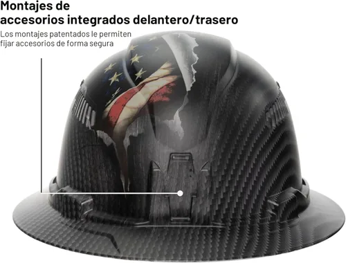 Miniatura 7 de Klein Tools KARBN Full Brim Vented Hard hat, Class C, Premium Comfort and Jobsite Protection