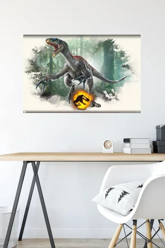 Miniatura 4 de Trends International Jurassic World: Dominion - Póster de pared focal Therizinosaurus, 22.375 x 34 pulgadas, versión premium sin marco