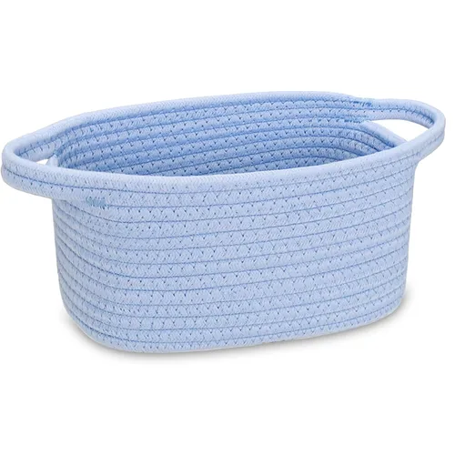Miniatura 9 de Abenkie - Cesta de almacenamiento pequeña, bonita canasta de algodón tejida con cuerda de algodón para perro y gato, para guardería, sala de estar
