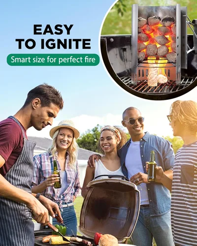 Miniatura 3 de WH 185 Piezas Encendedores de Fuego Naturales para Chimenea Interior - Caja Grande de 5 Libras - Encendedores de Carbón de Larga Duración