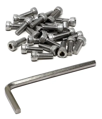 Miniatura 117 de iexcell 25 piezas M4 x 60/65/70/75/3.150 in paso de rosca 0.028 in acero inoxidable 304 cabeza hexagonal Tornillos Tornillos surtido Kit