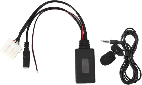 Miniatura 5 de KIMISS Adaptador de coche Bluetooth 5.0 con micrófono, para Mazda 2 3 5 6 RX8, cable de entrada auxiliar para llamadas manos libres y transmisión