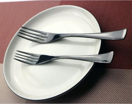 Miniatura 7 de Juego de cubiertos de acero inoxidable 18/10, cubiertos de cocina, juego de utensilios de cocina, cuchillo para carne, negro pulido espejo, juego