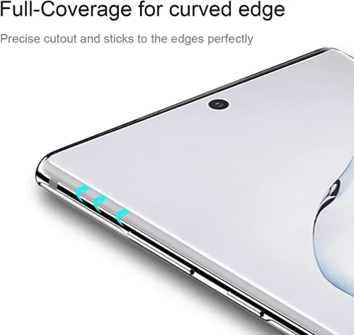 Miniatura 3 de Paquete de 3 protectores de pantalla de TPU compatible con Samsung Galaxy Note 10 de alta definición de borde a borde (cobertura completa)