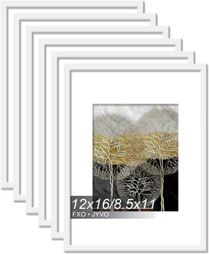 Miniatura 39 de Fxojyvo Marco de Fotos de 4x6, Muestra Foto de 3.5x5 con Paspartú o 4 x 6 Sin Paspartú, Liviano y de Alta Transparencia Marco de 4 por 6 para Pared