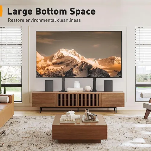 Miniatura 5 de Perlegear - Patas de soporte universal para TV para la mayoría de televisores de 37–86 pulgadas hasta 132 libras, patas de TV ajustables en altura