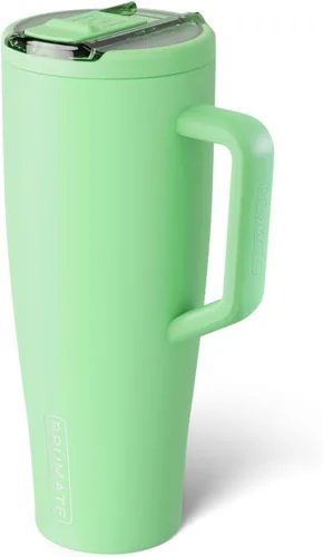 Miniatura 16 de BrüMate Era Flip - Vaso de 30 onzas con tapa con pajilla cubierta 100 % a prueba de fugas, popote higiénico cubierto, botella de agua de acero