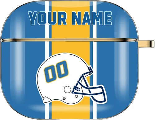 Miniatura 9 de Funda personalizada para casco de fútbol americano con nombre y número para AirPods Pro de 3ª generación Pro 2 (2019 2021 2022) Funda protectora