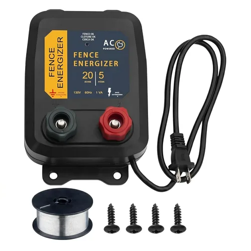 Miniatura 11 de Energizador de Cerca Eléctrica Plus 250, Cargador de Cerca Eléctrica y Alambre de Aluminio de 17 Calibres con Bobina PE2 0.10 Joule, Cargadores