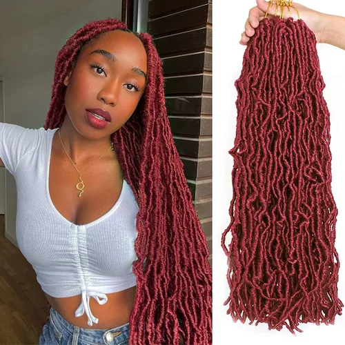 Miniatura 30 de ZRQ Extensiones de cabello sintético de ganchillo de 36 pulgadas, 3 paquetes, color negro natural, preenlazadas, largas, de diosa, sintéticas, 1b#