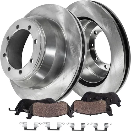 Miniatura 53 de Detroit Axle - Kit de freno delantero para Volkswagen Golf Jetta City Beetle Rotores de freno de disco de repuesto pastillas de freno de cerámica