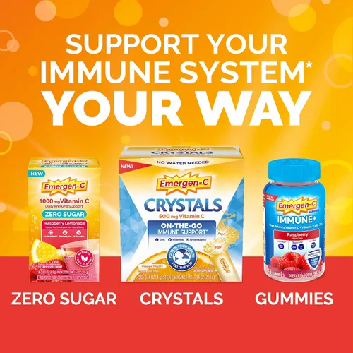 Miniatura 7 de Emergen-C Hydration+ - Mezcla de bebida deportiva con vitamina C (18 unidades, sabor a frambuesa), reposición de electrolitos, paquetes de polvo
