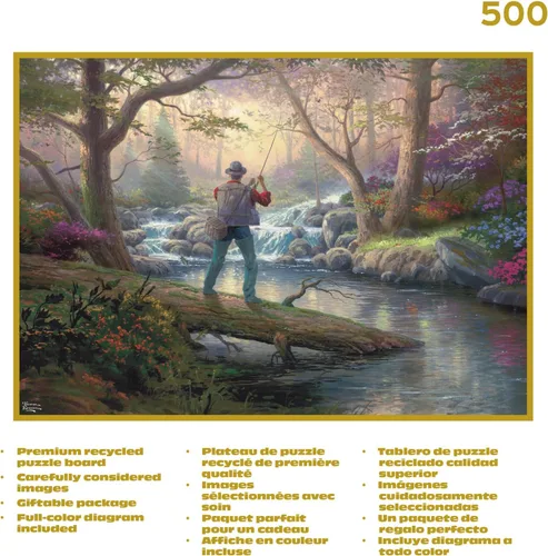 Miniatura 3 de Buffalo Games - Oro - Thomas Kinkade - It Doesn't Get Much Better - Rompecabezas de 500 piezas para adultos - Rompecabezas desafiante perfecto