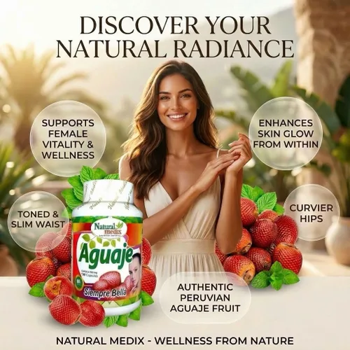 Miniatura 3 de Aguaje Siempre Bella de Natural medix - Superfruta amazónica para vitalidad, equilibrio y resplandor femeninos