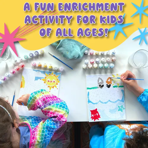 Miniatura 4 de Astrakuma Studio Pintura por números para niños de 8 a 12 años – Kits de pintura de donas de gato por números con tableros de lienzo predibujados