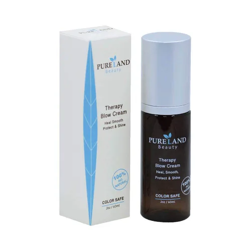 Pureland Beauty Therapy Blow Cream - Tratamiento de reparación capilar sin enjuague, mascarilla hidratante para cuero cabelludo sensible y cabello