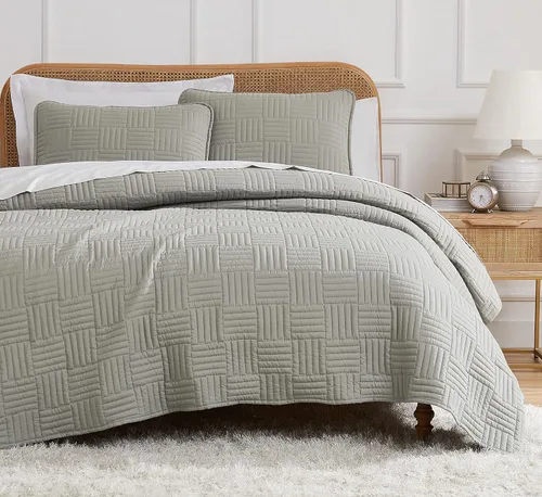 Miniatura 27 de Southshore Fine Living, Inc. Juego de colcha tamaño queen extragrande, colcha suave con dos fundas de almohada a juego