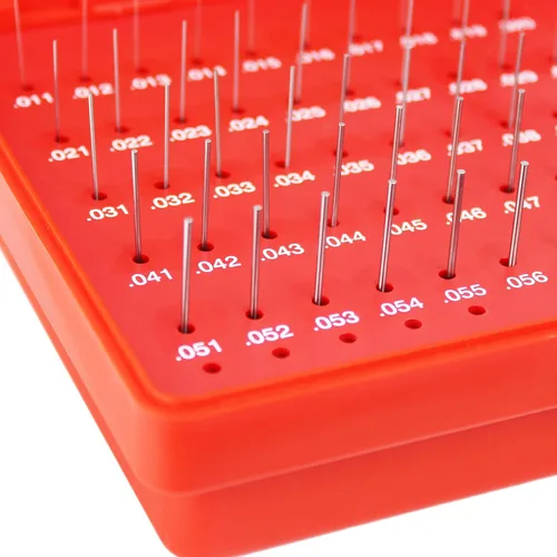 Miniatura 3 de HFS(R) Juego de calibradores de pernos de acero Minus con estuche 50 piezas (0,011-0,060")