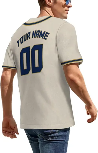 Miniatura 4 de Camiseta de béisbol personalizada, regalos personalizados con parche nombre del equipo, número de puntada e impresión 3D Tech para hombres, mujeres